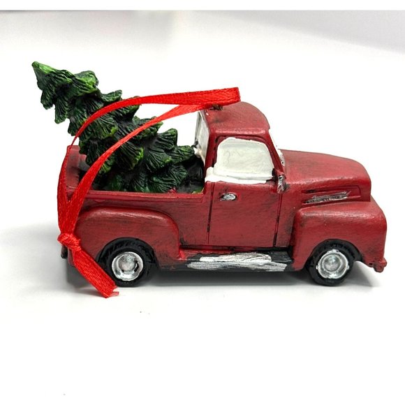 Hobby Lobby | Holiday | Red Truck With Green Christmas Tree In Bed ...